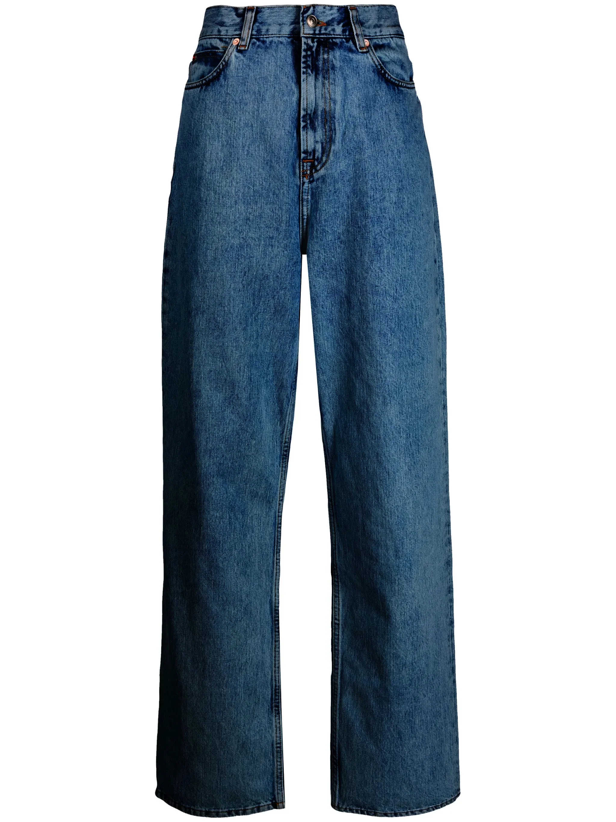 low-rise straight-leg jeans - 1