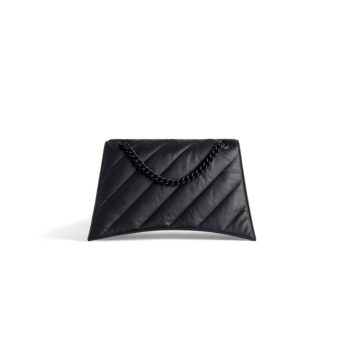 Women's Crush Medium Chain Bag Quilted  in Black - 7