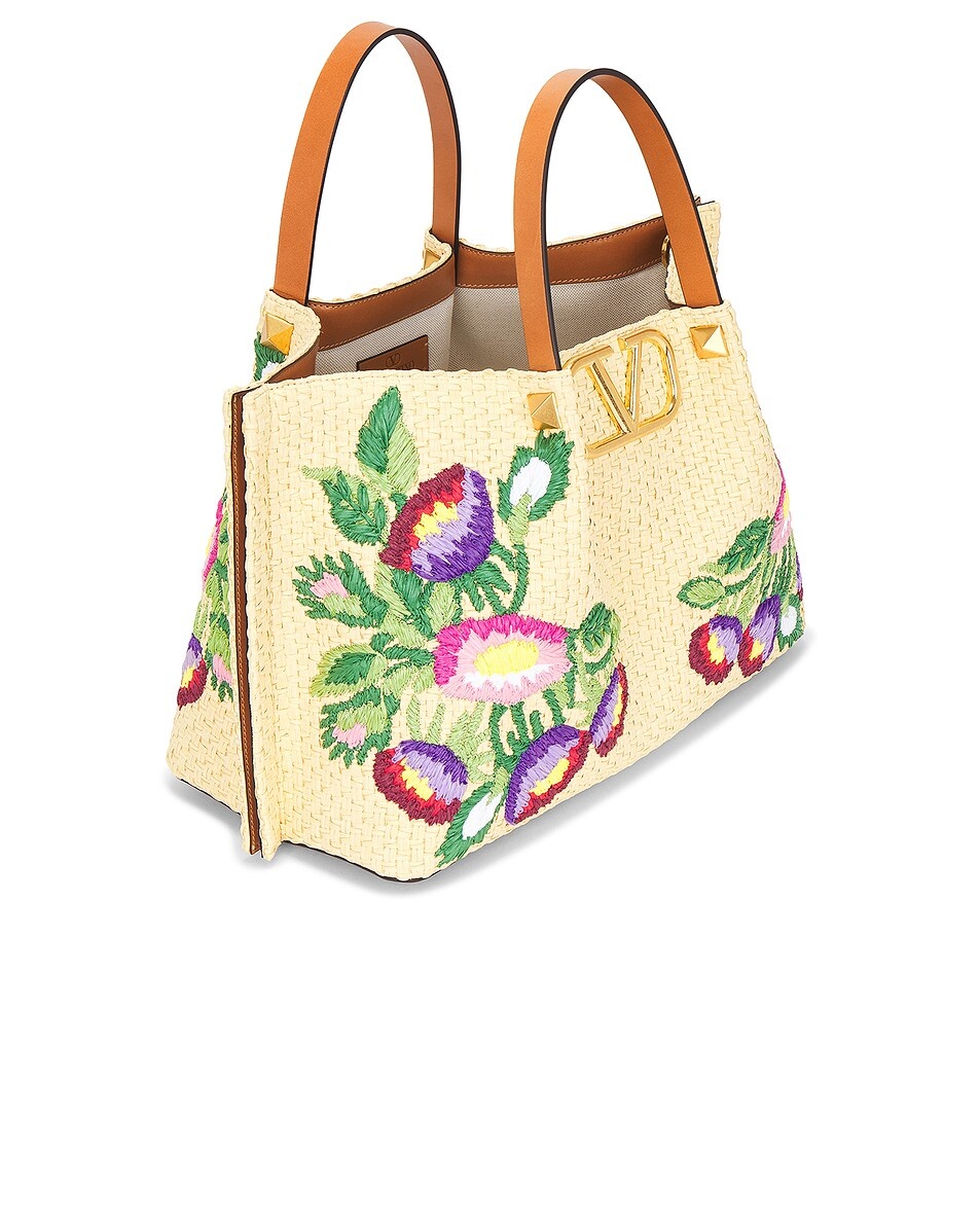 V Logo Signature Medium Tote Bag - 5