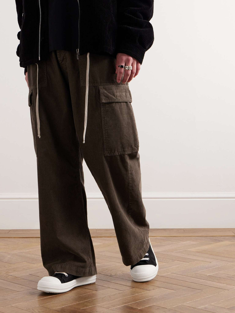 Rick Owens DRKSHDW Rubber-Trimmed Twill Sneakers outlook