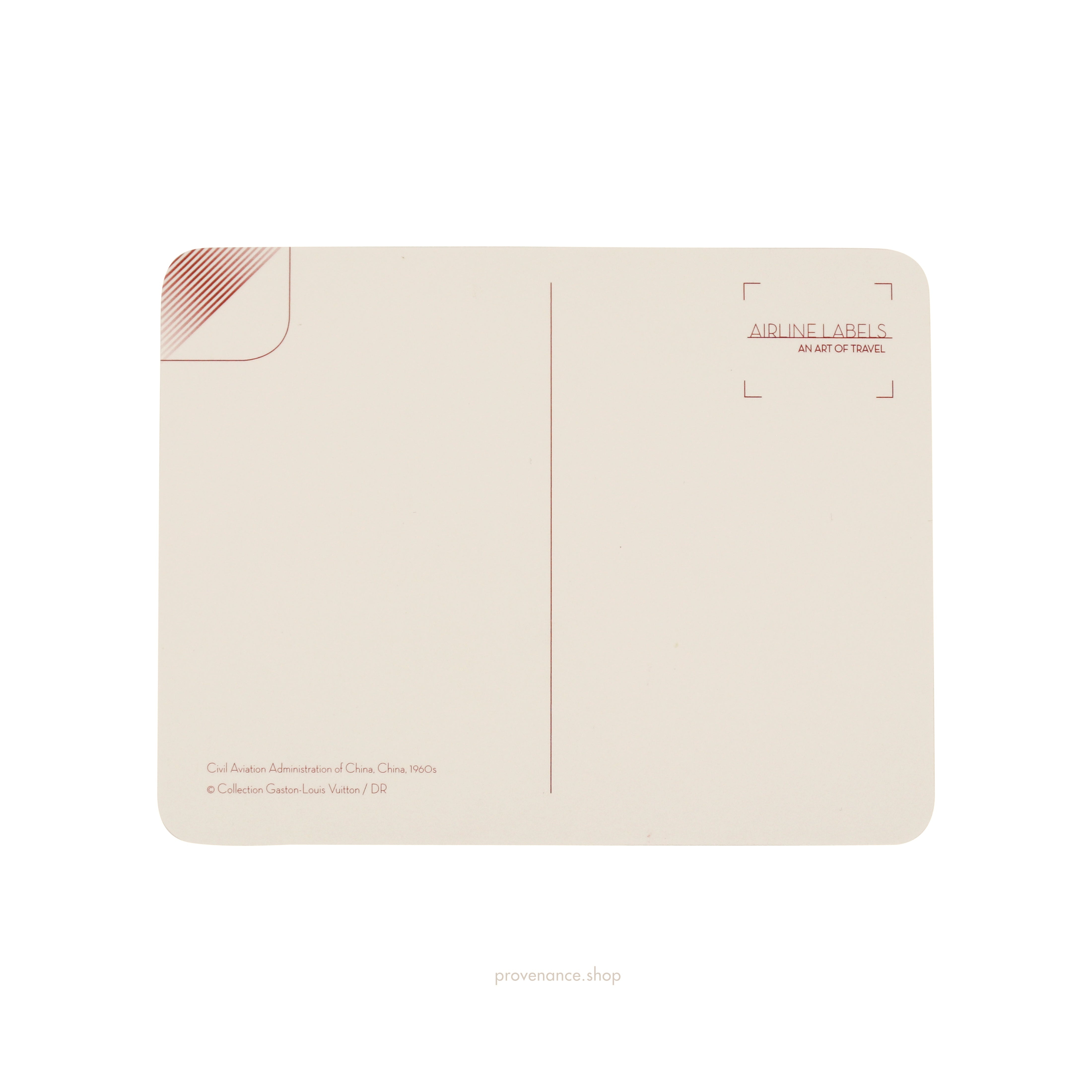 Louis Vuitton Airline Label Postcard - PALACE MUSEUM - 2