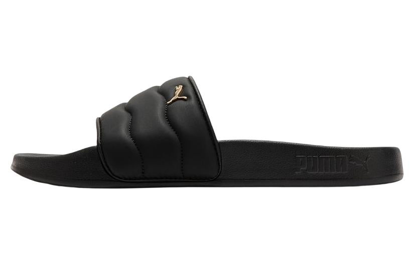 (WMNS) PUMA Lead Cat 2.0 Puffy 'Black Metallic Gold' 389557-01 - 2