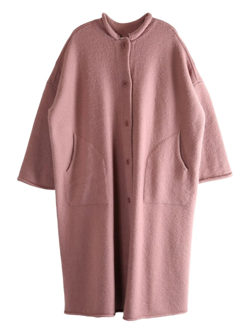 Softy button-front patch-pocket coat - 1