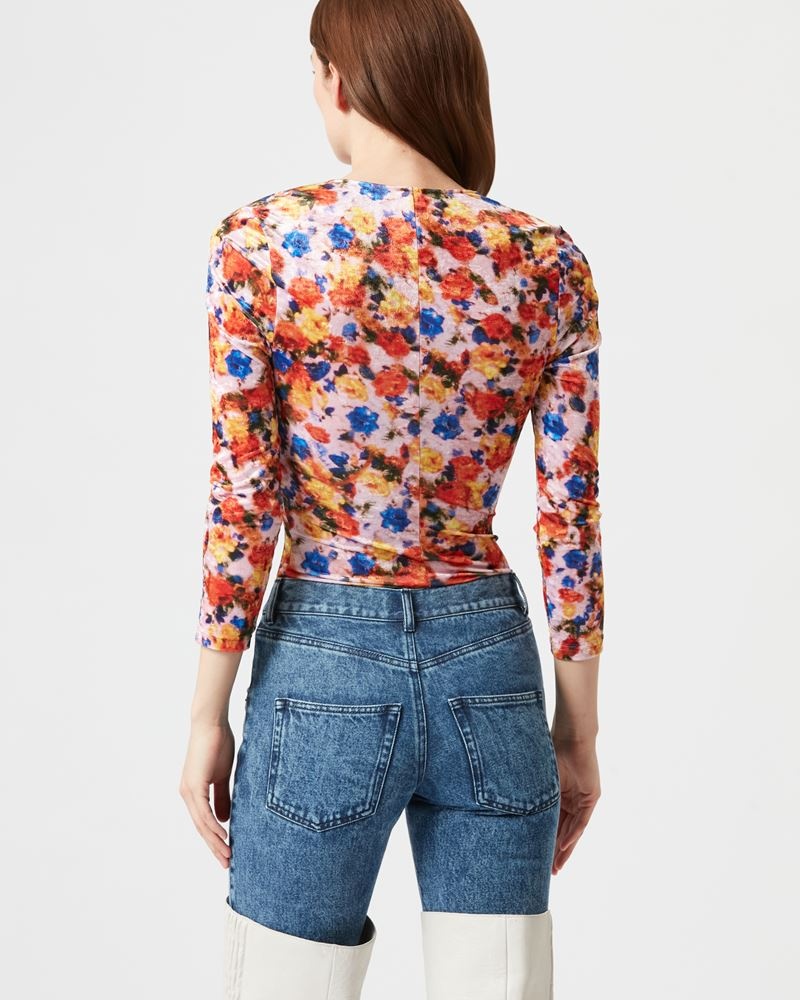 GUBAIA FLORAL VELVET TOP - 5