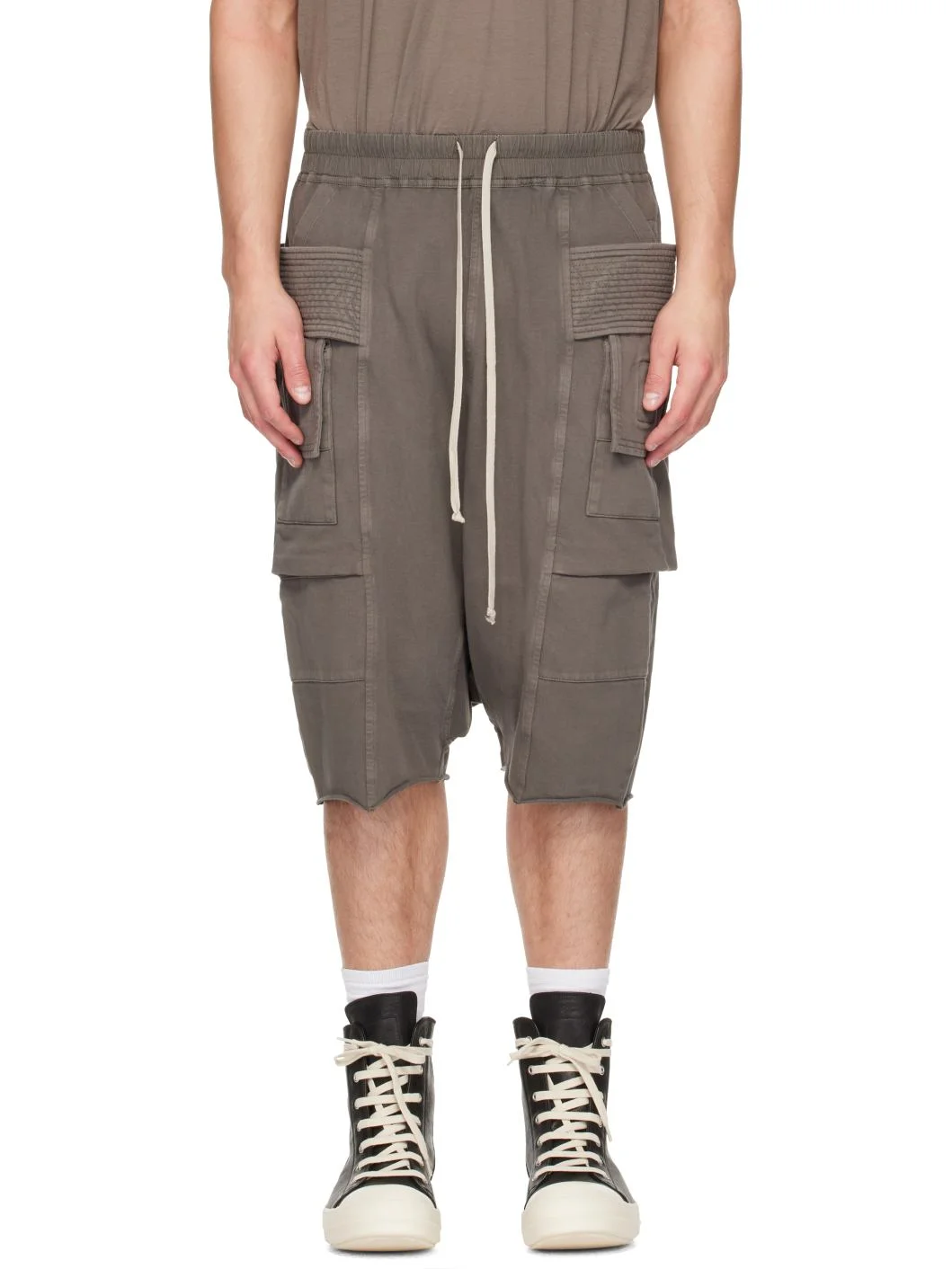 Gray Tower Creatch Cargo Shorts - 1