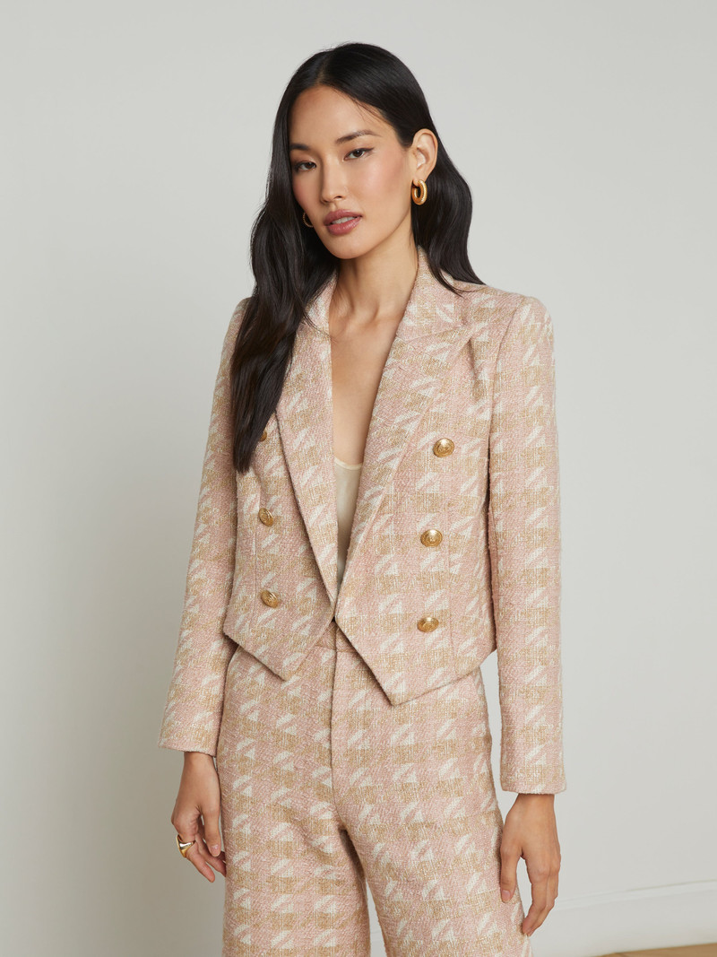 L'AGENCE Lila Tweed Blazer outlook