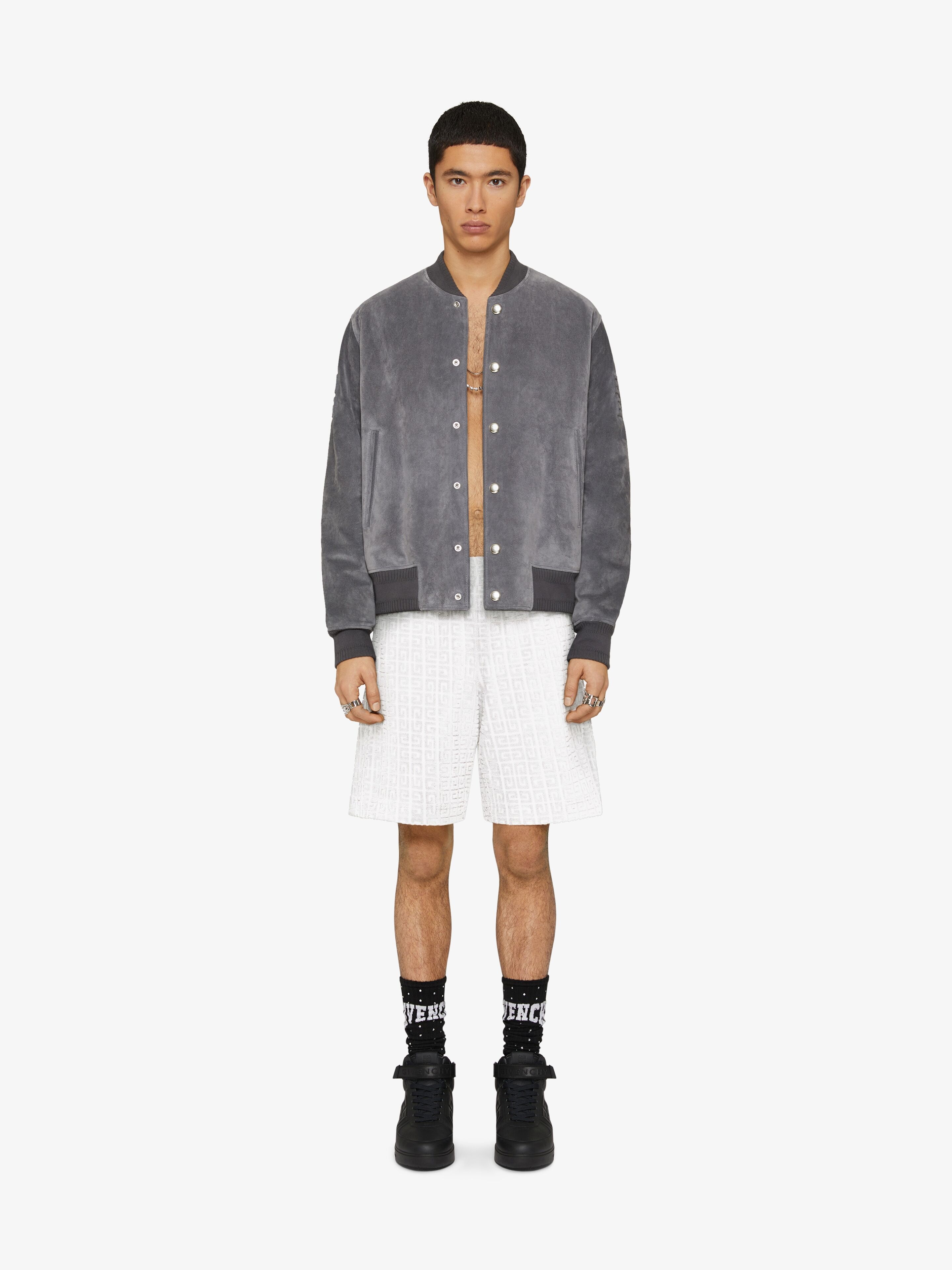 BERMUDA SHORTS IN 4G TOWELLING COTTON JACQUARD - 2