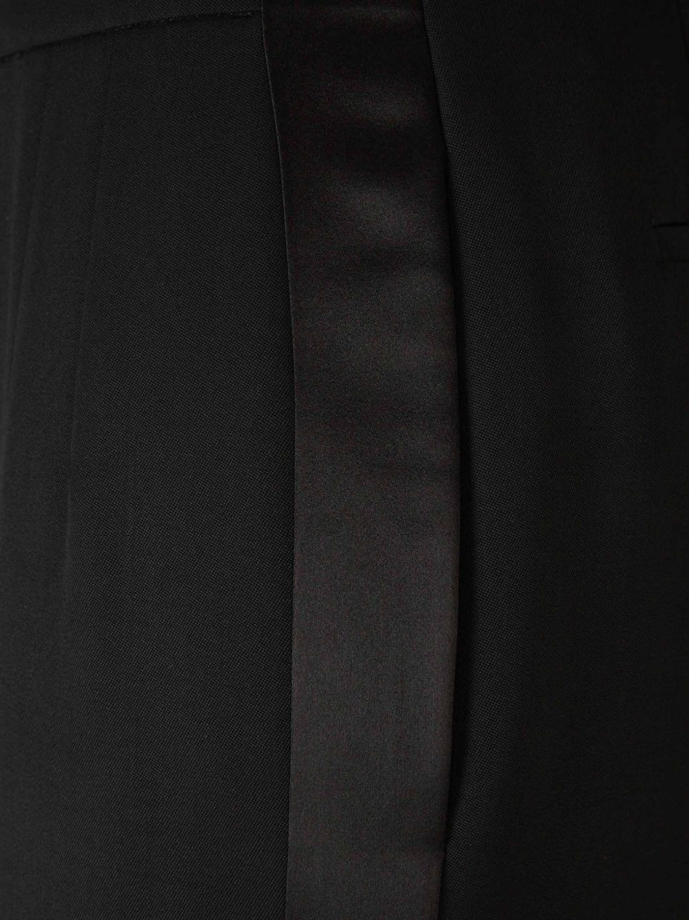 satin-trim trousers - 4