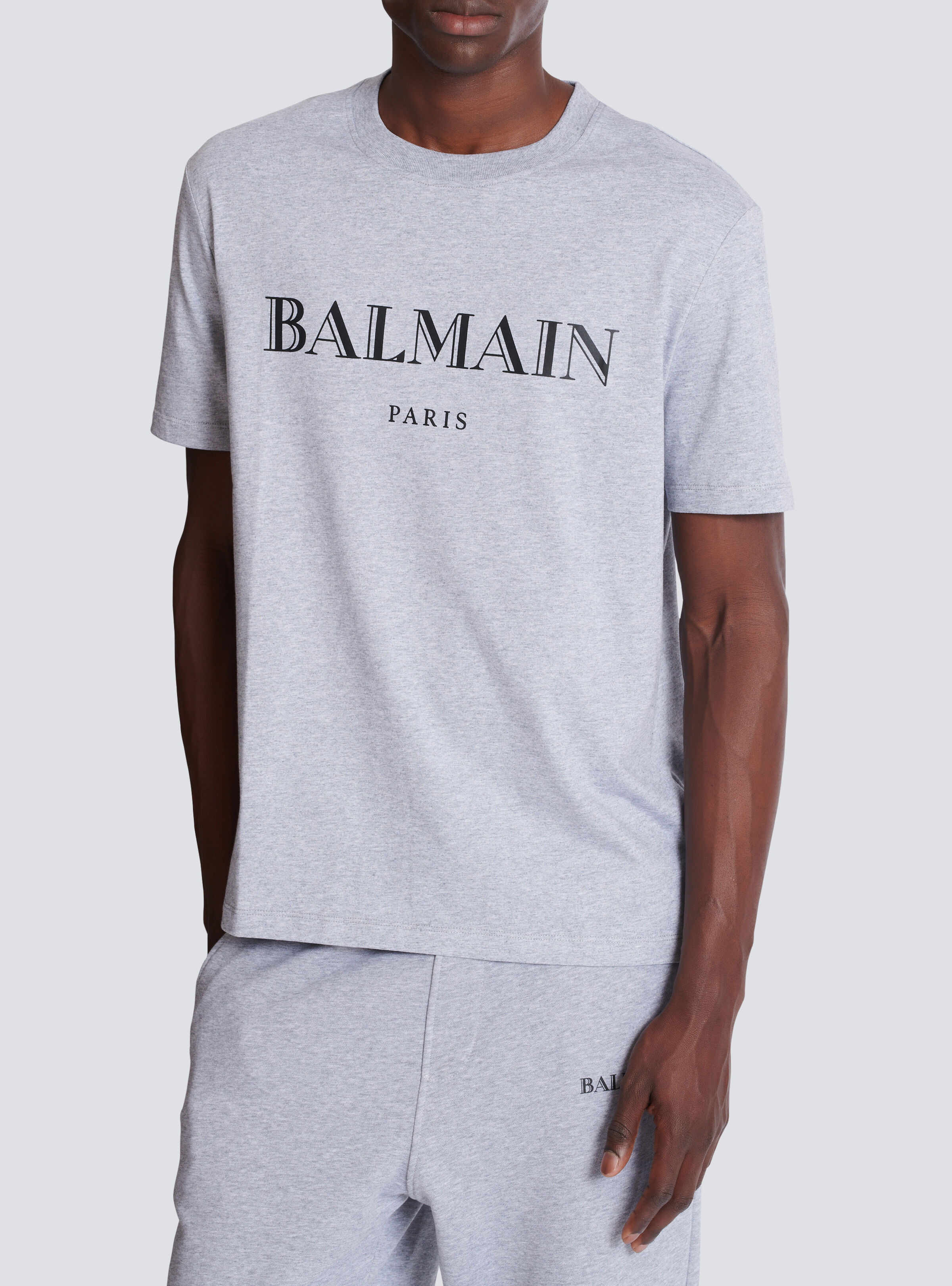 T-shirt with Balmain print - 5