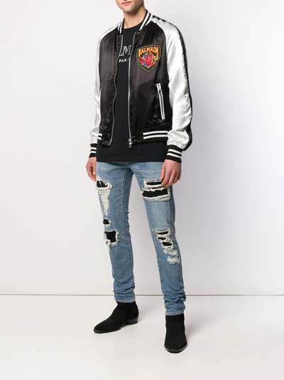 Balmain distressed jeans outlook