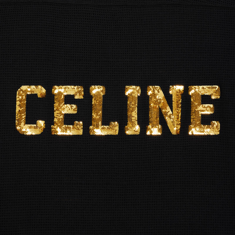 Celine 16 embroidered T-shirt in jersey mesh 4