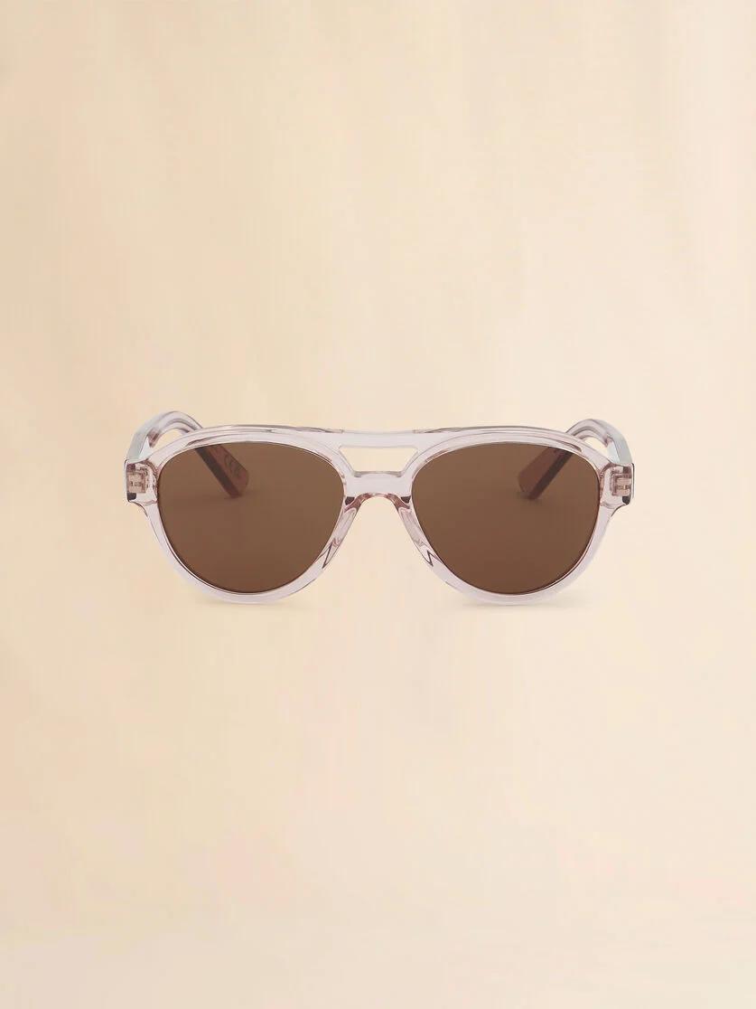 TRANSLUCENT PINK ZEANOU SUNGLASSES - 1