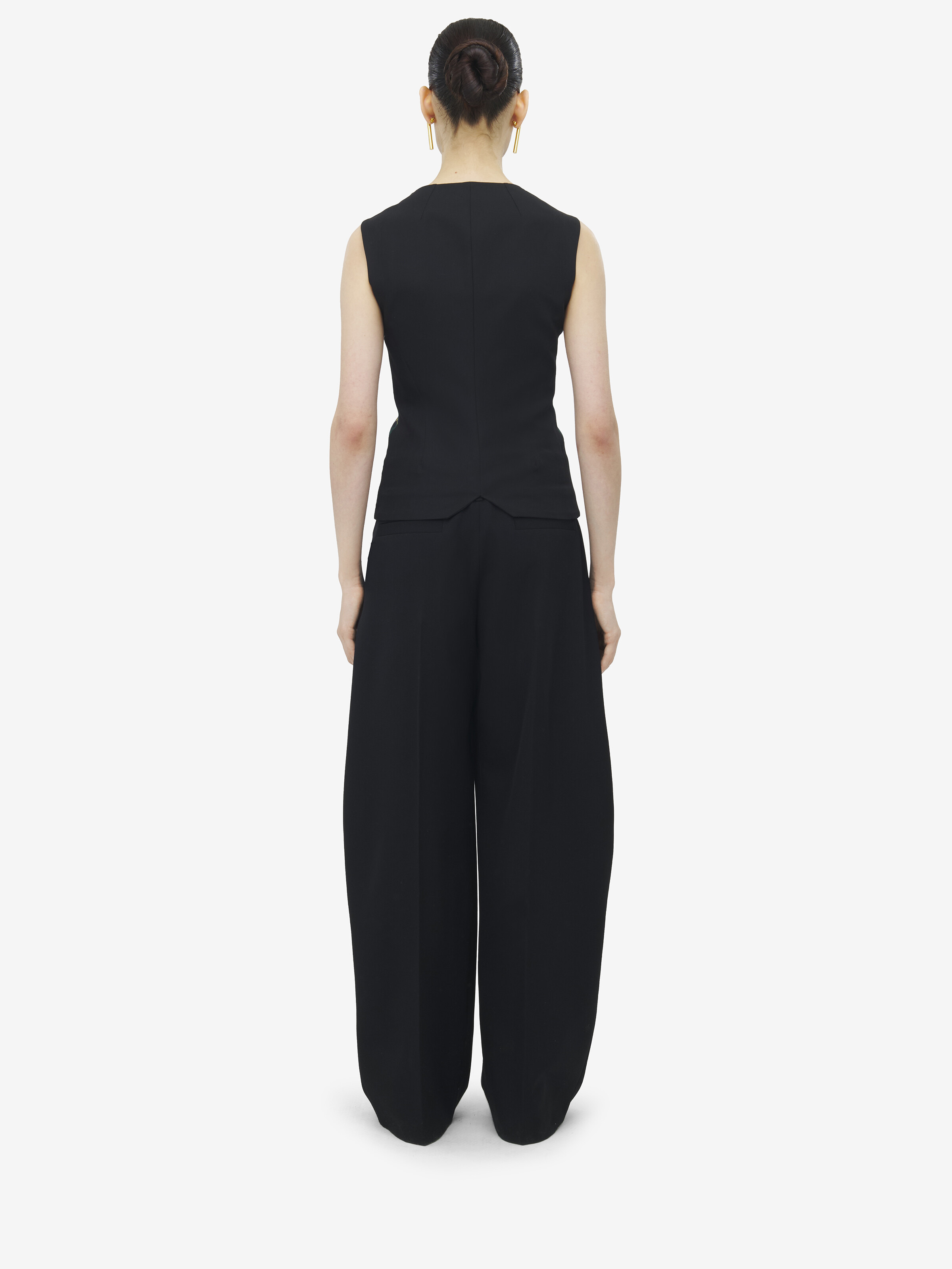 Sleeveless Wool Tartan Top - 5
