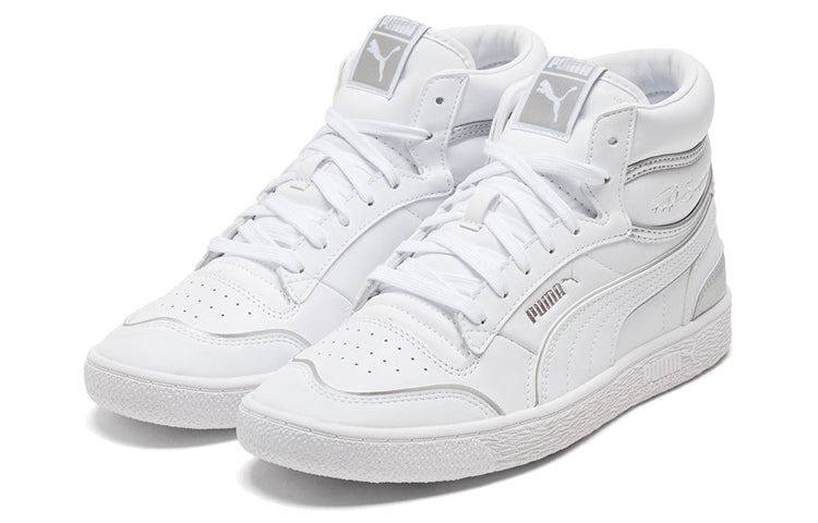 (WMNS) PUMA Ralph Sampson Mid Metal 'White Silver' 374662-01 - 3