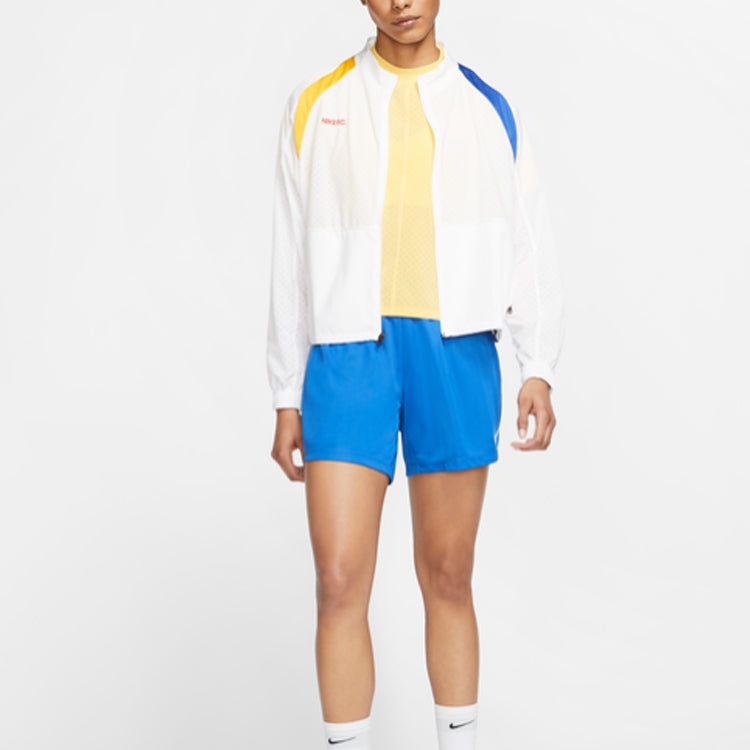 (WMNS) Nike F.C. Full Zip Soccer Loose Fit Jacket 'White' CK2701-100 - 2