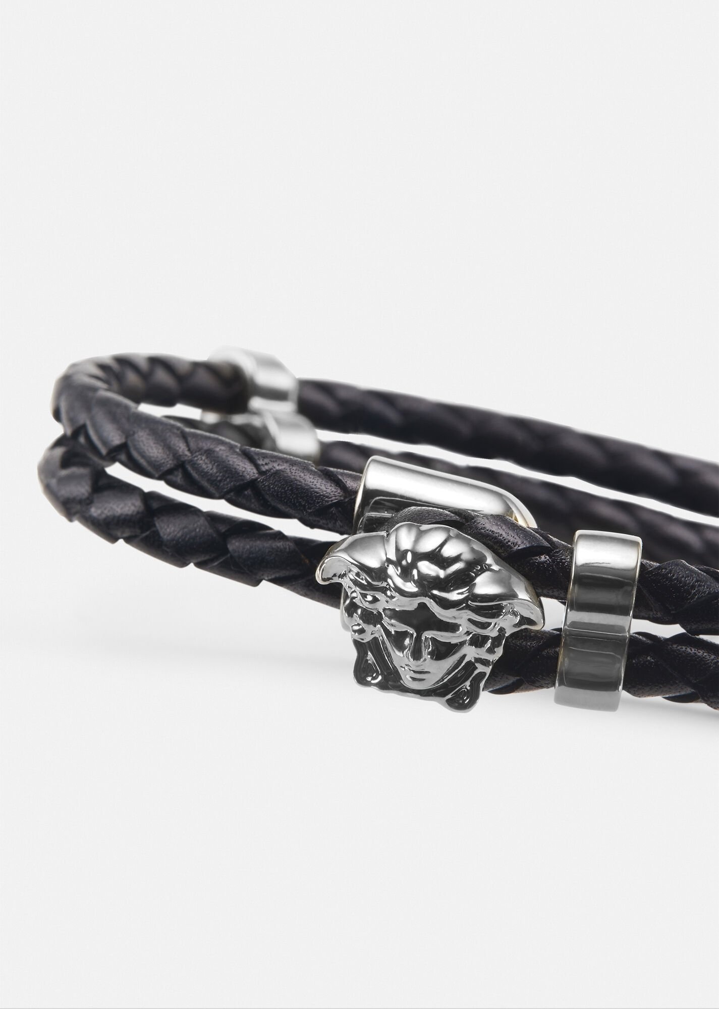 Medusa leather bracelet - 3