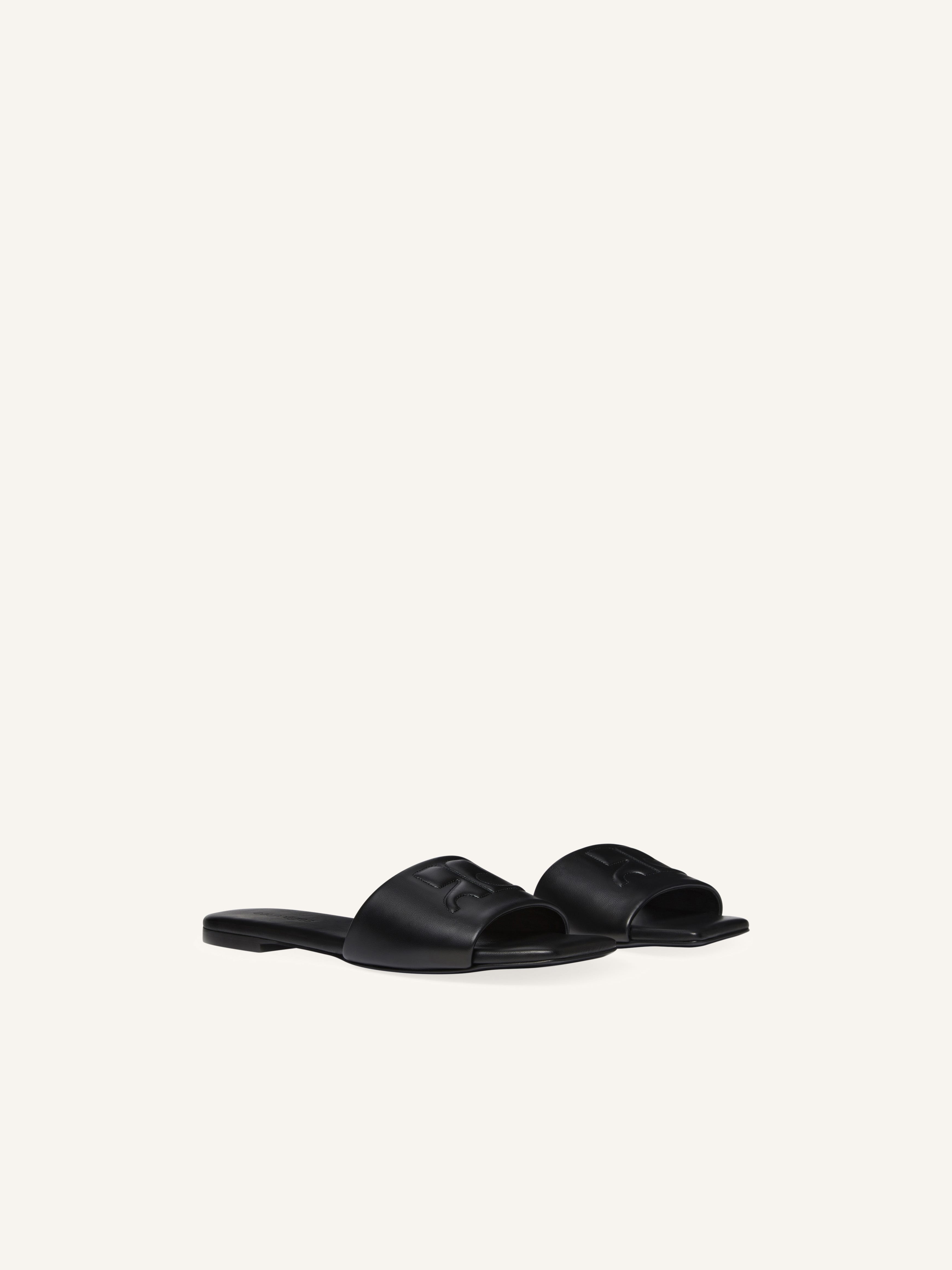 SHADOW LEATHER MULES - 2