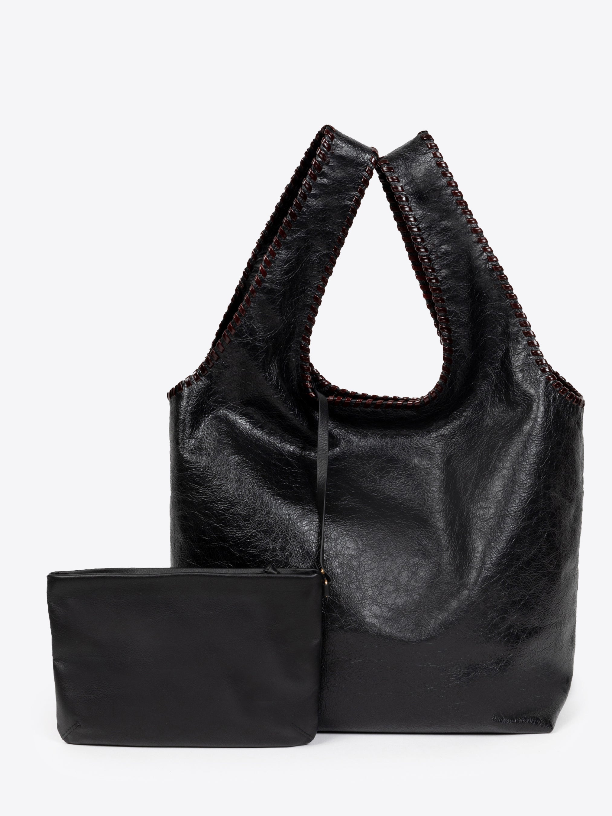 LARGE LEATHER TOTE BAG - 4