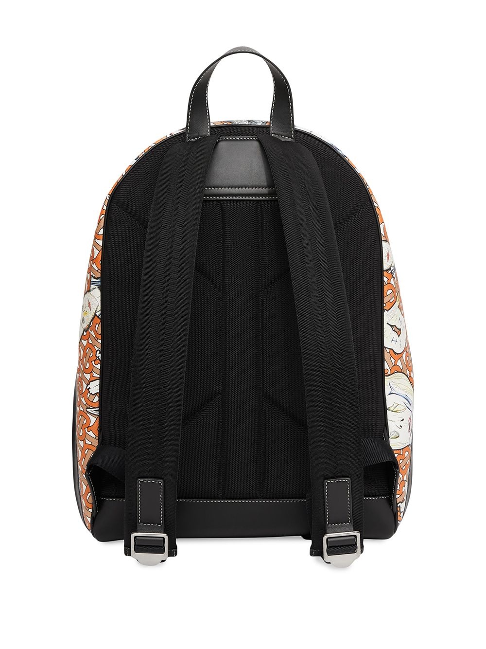 marine-print E-canvas backpack - 3