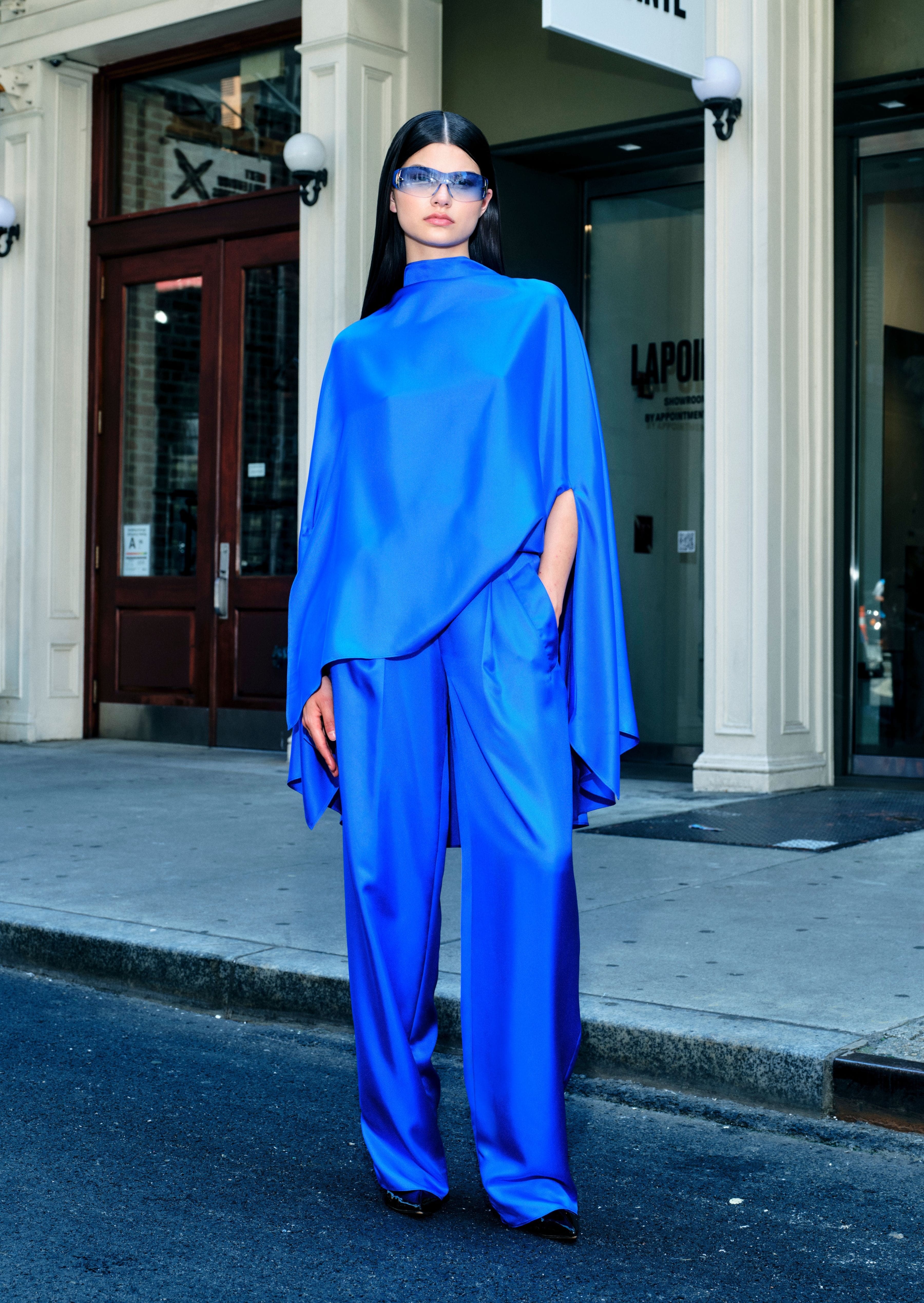 Silky Twill Belted Pant - 5