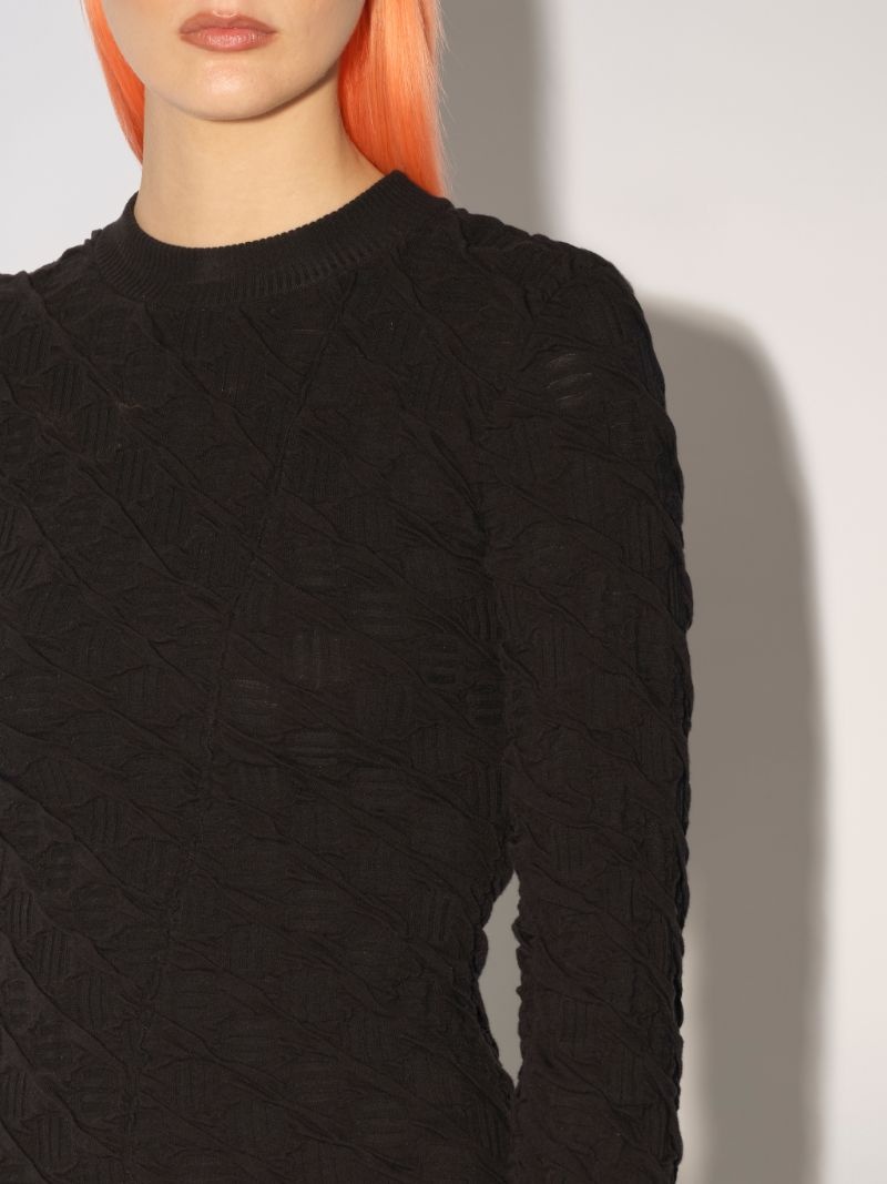 MONOGRAM KNIT TURTLENECK TOP - 5