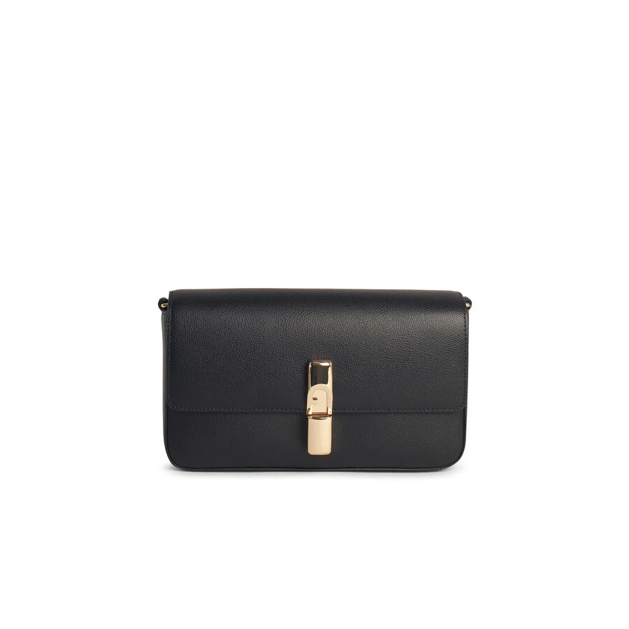 Furla Iride Small Black Leather Crossbody Bag - 1