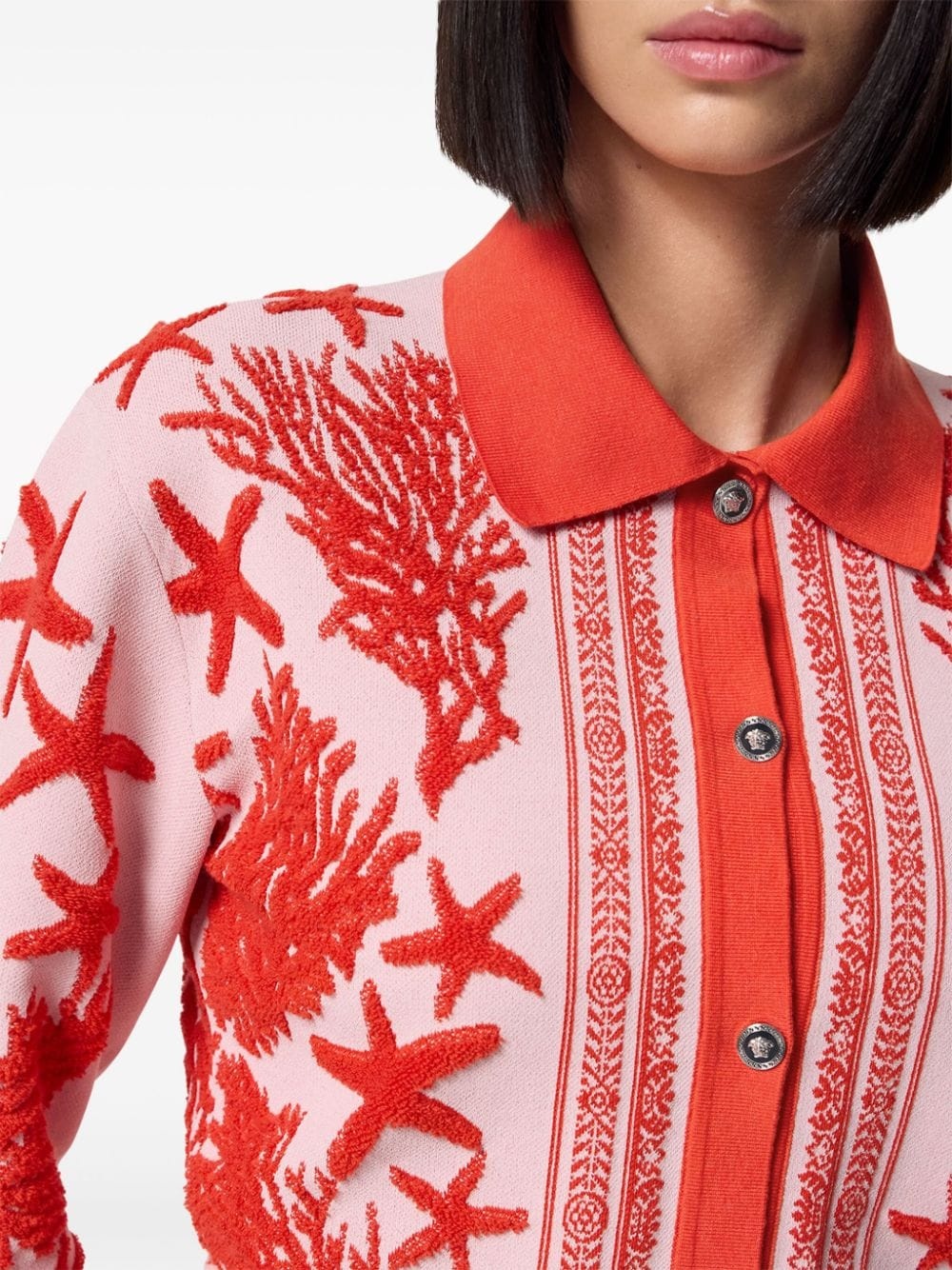 Barocco Sea polo cardigan - 5