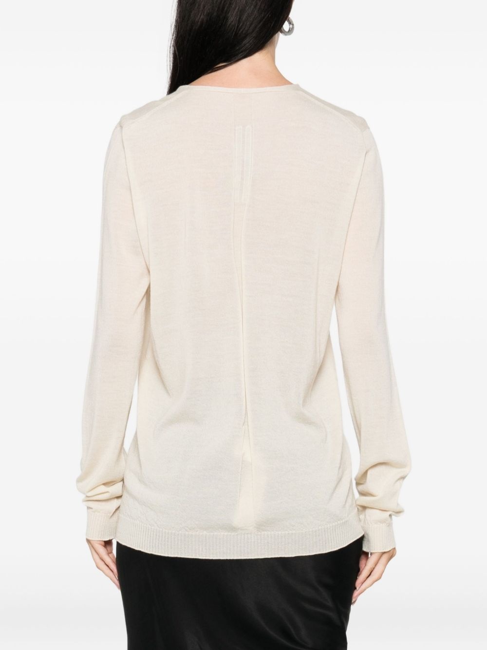 v-neck wool sweater - 4