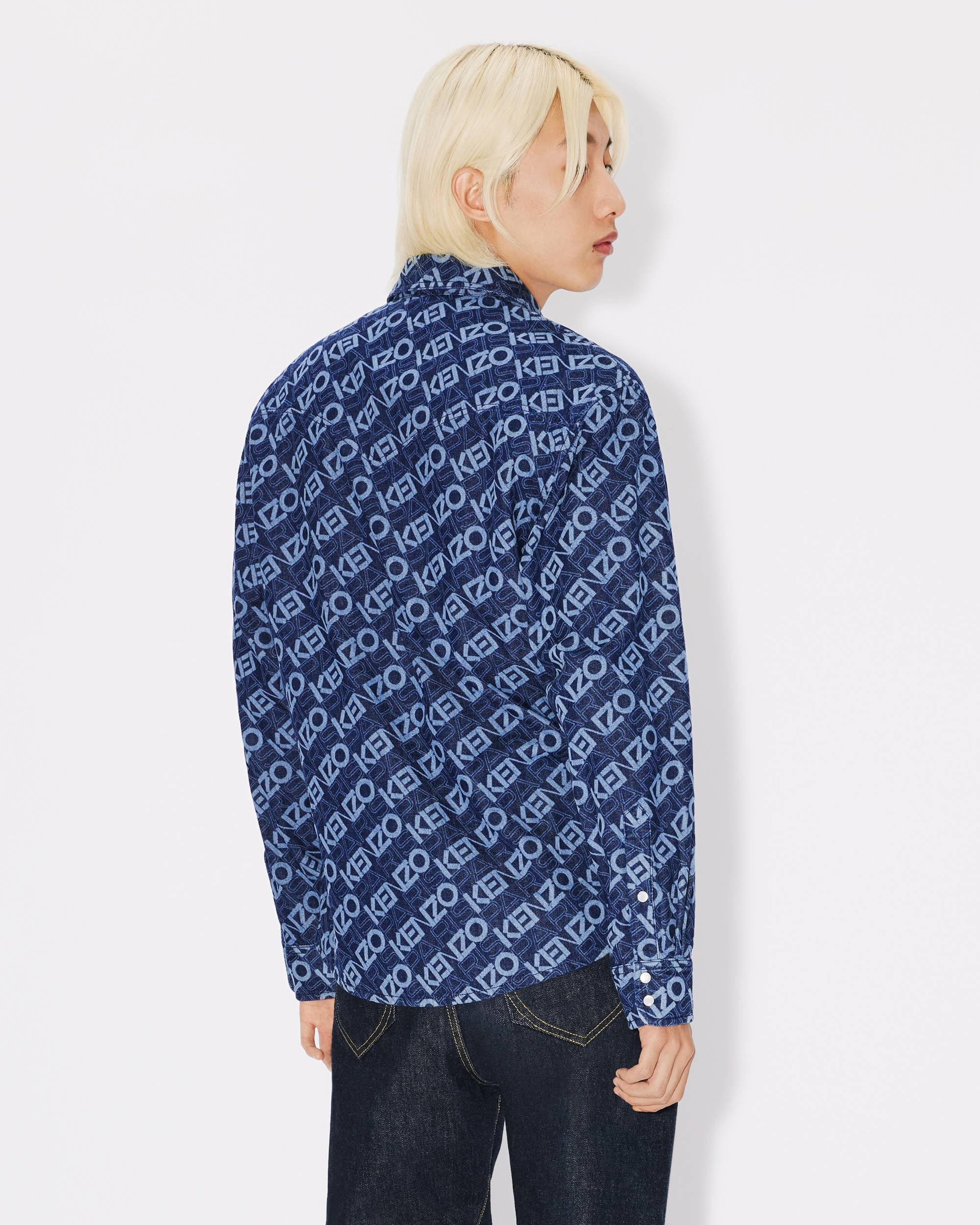 Monogram denim cowboy shirt - 4