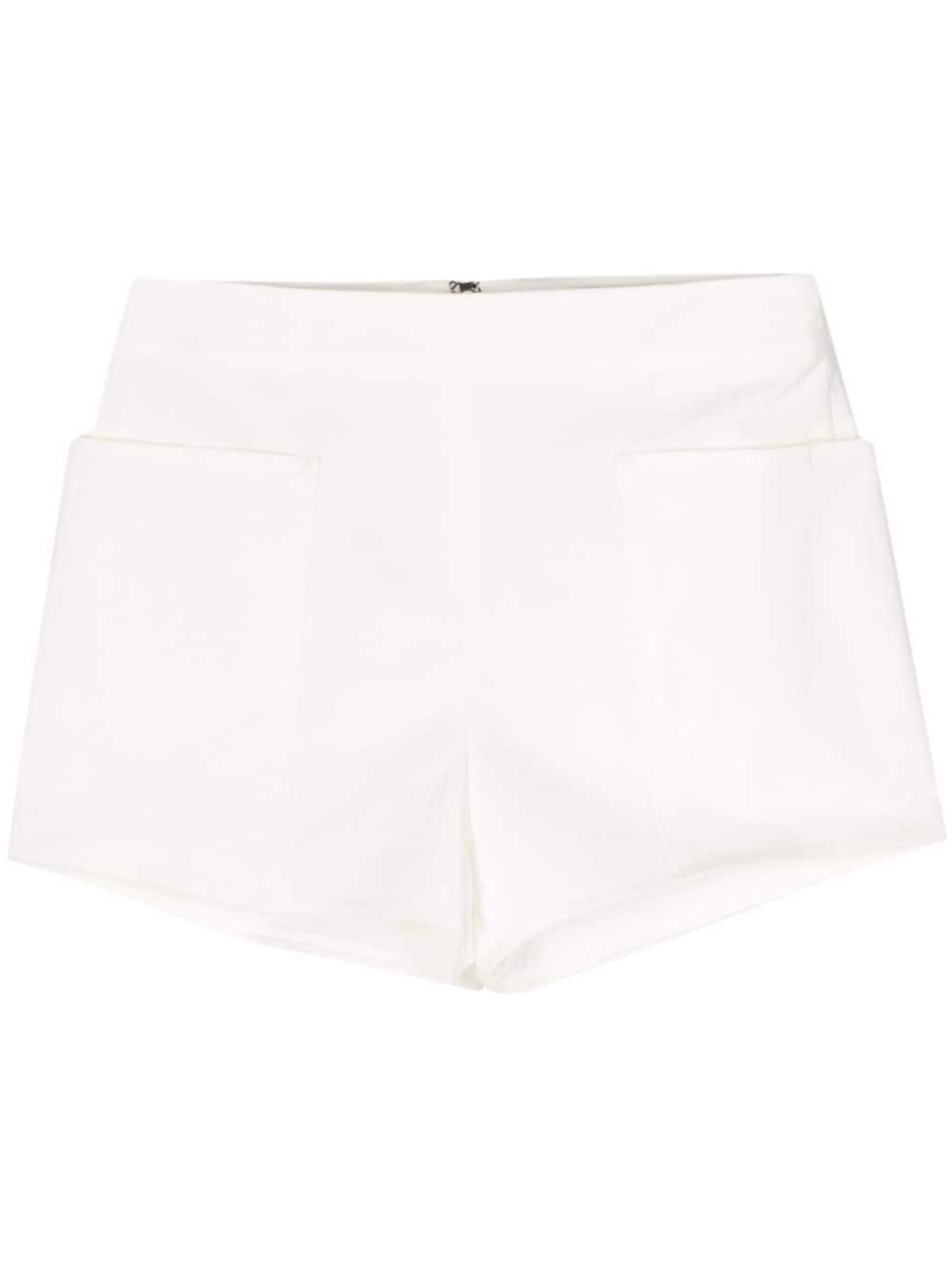 twill mini shorts - 1