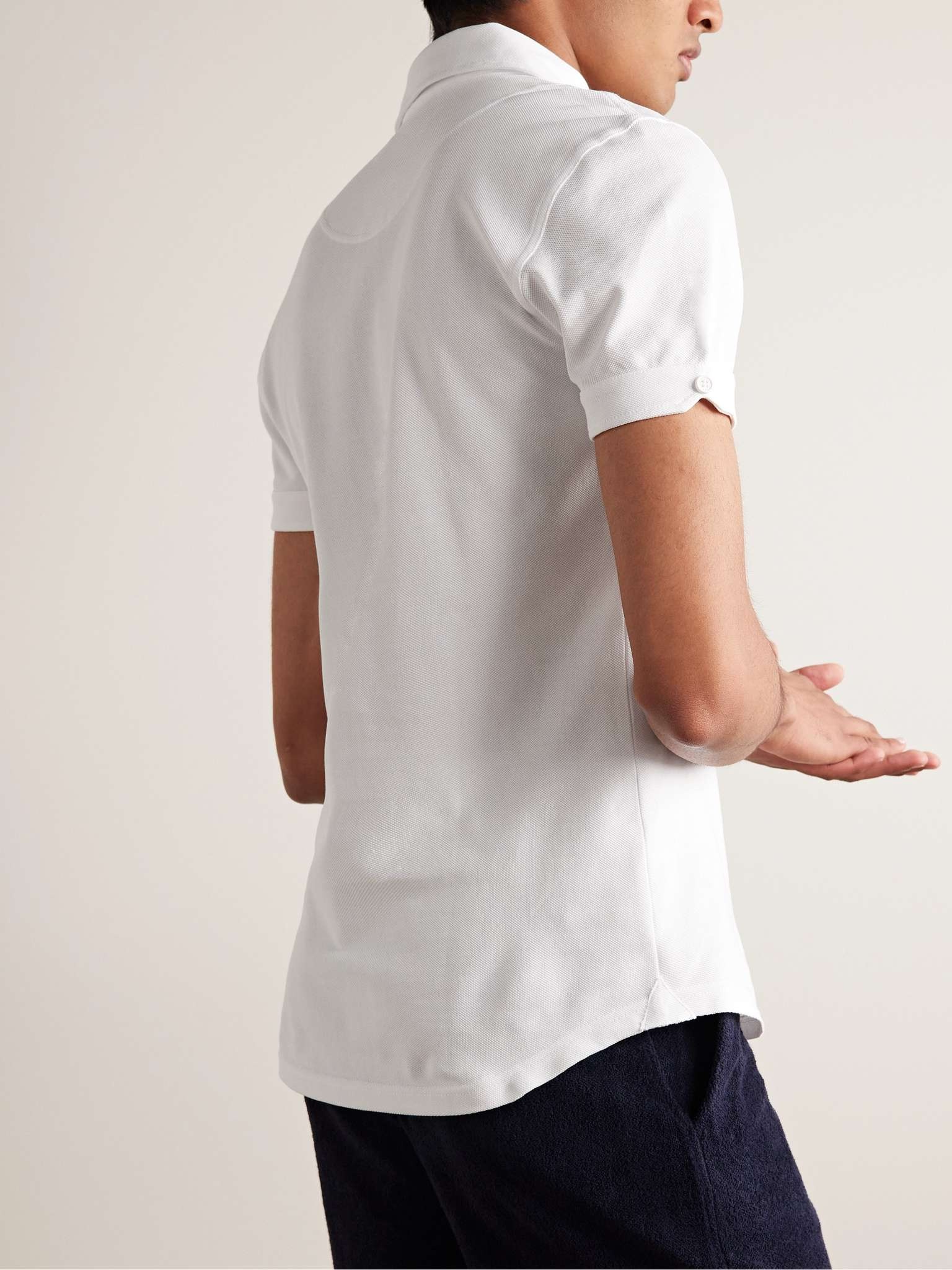 Sebastian Slim-Fit Cotton-Piqué Polo Shirt - 3