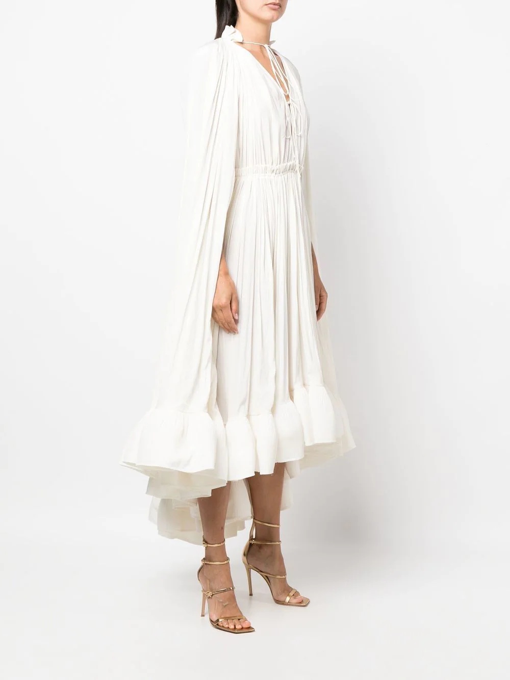 cape-design midi-dress - 3
