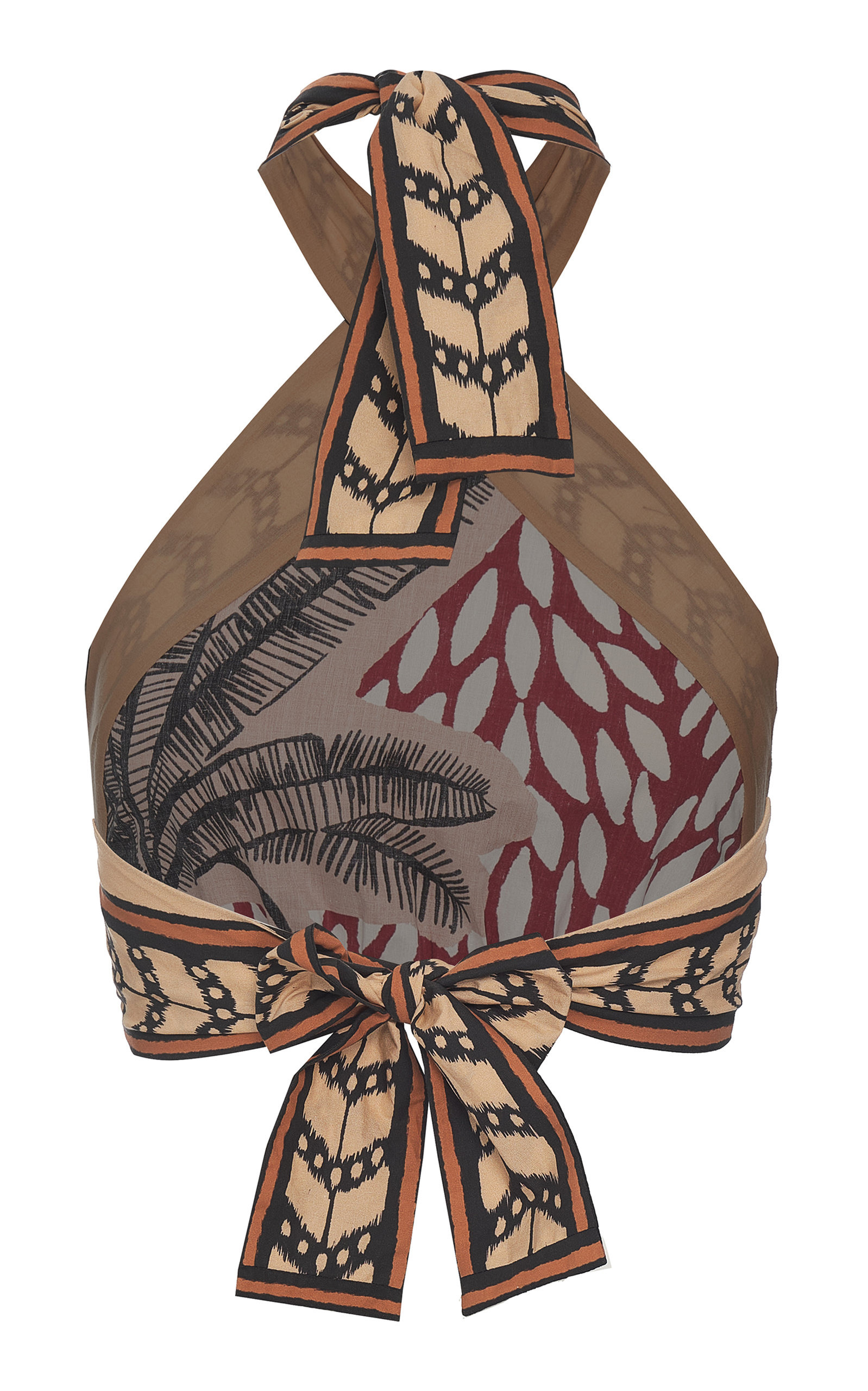 Yoruba Cotton Cropped Top print - 3