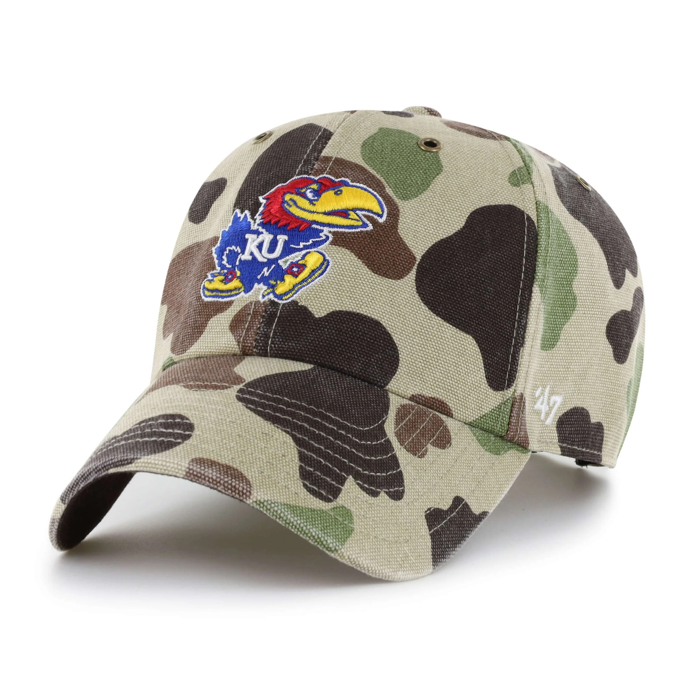 Kansas Jayhawks '47 Camo Clean Up - 1