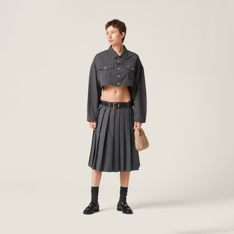 Miu Miu Wool blouson jacket outlook