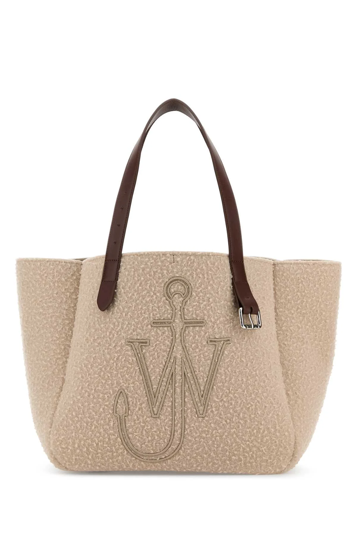 Jw Anderson Women Beige Fabric Belt Shopping Bag - 1