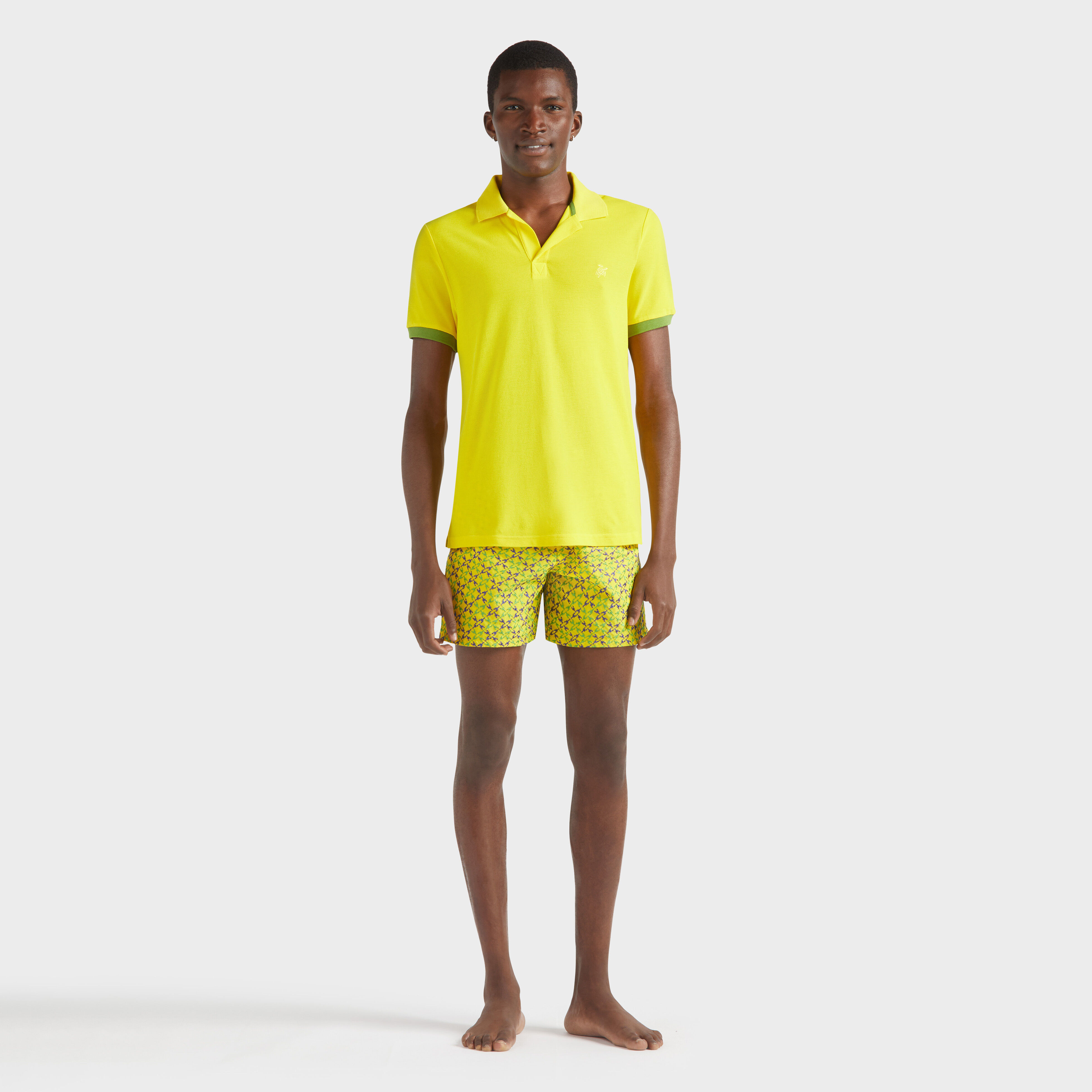 Men Cotton Polo Solid - 3