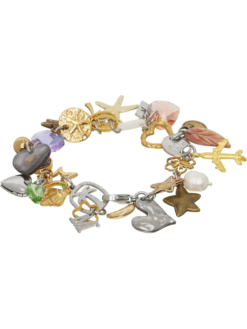 MARLAND BACKUS Silver & Gold Castaway Charm Bracelet outlook