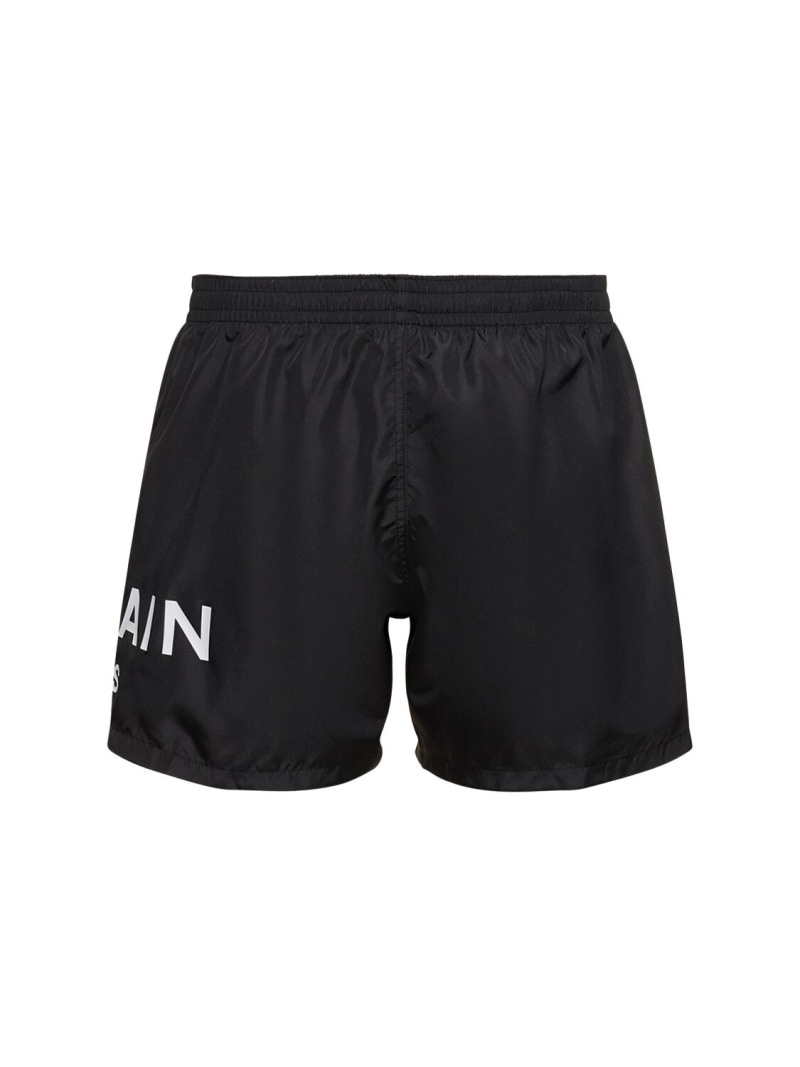 Balmain logo tech swim shorts - 3