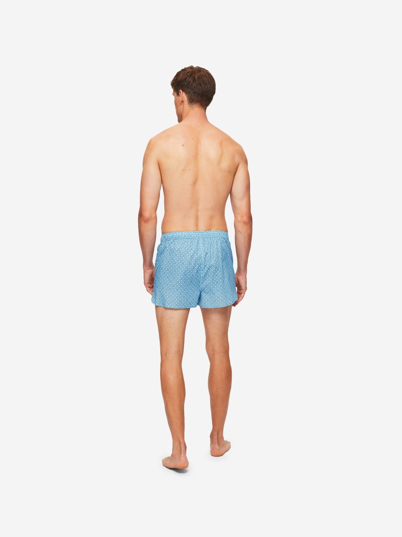 Men's Modern Fit Boxers Ledbury 56 Cotton Batiste Blue - 4