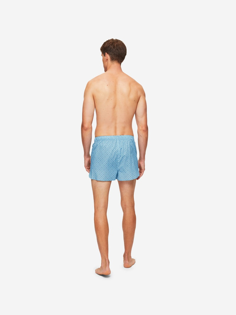 Men's Modern Fit Boxers Ledbury 56 Cotton Batiste Blue 4