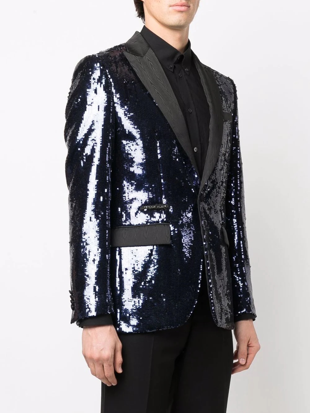 embellished single-breasted blazer - 3