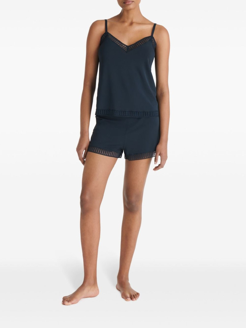 Sylvie Graphic lace-trim short 3