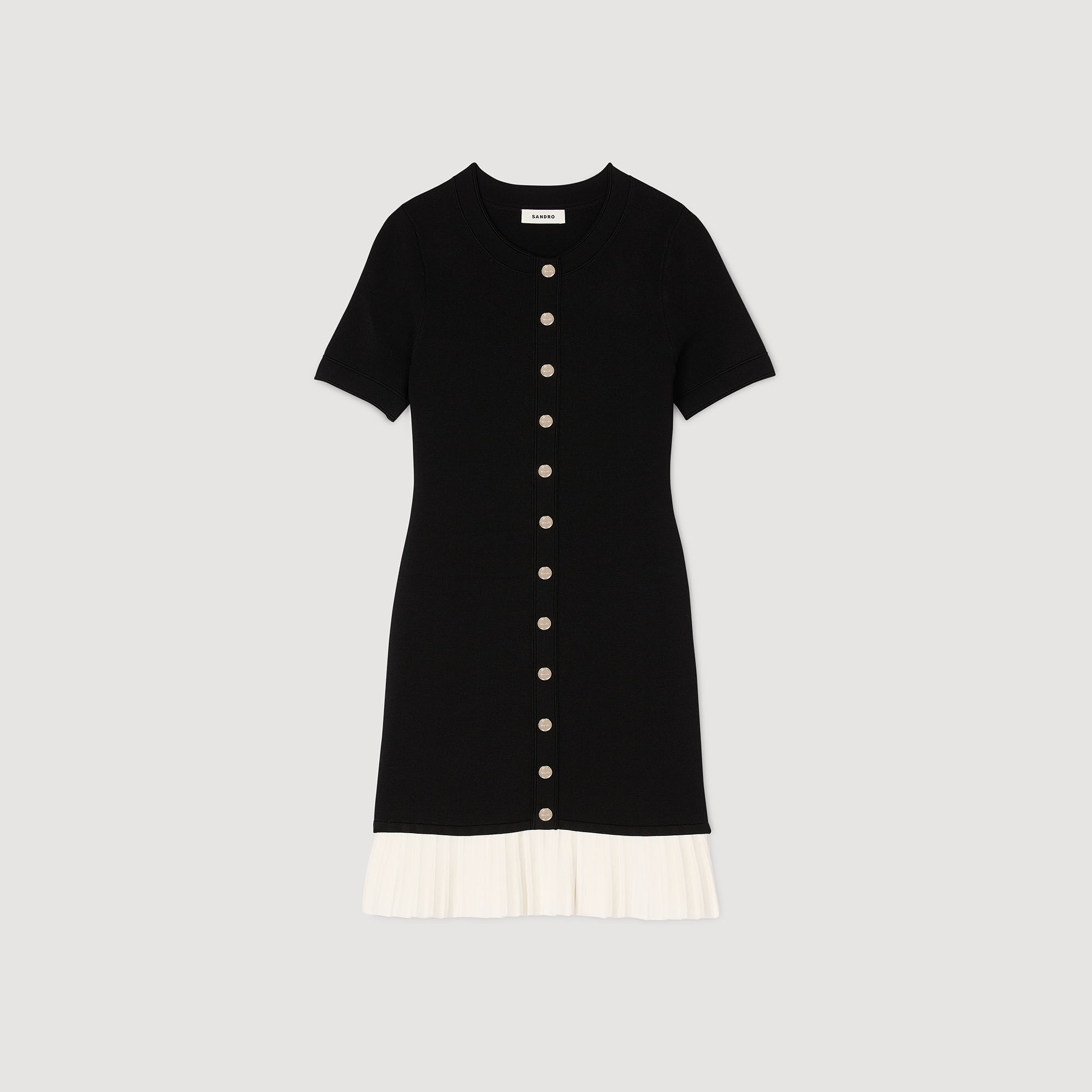 MINI KNIT DRESS WITH RUFFLE - 6