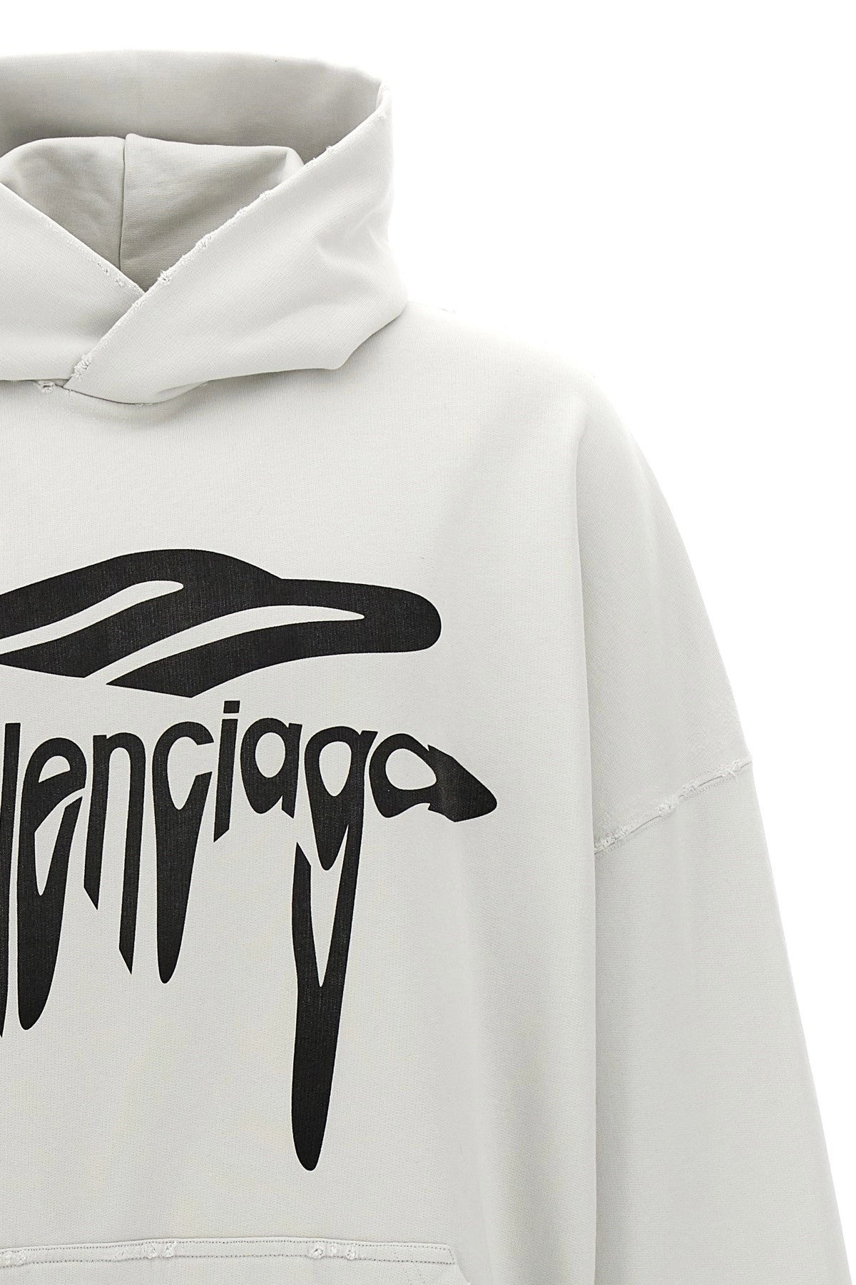 Balenciaga Women '3B Liquefied' Hoodie - 4