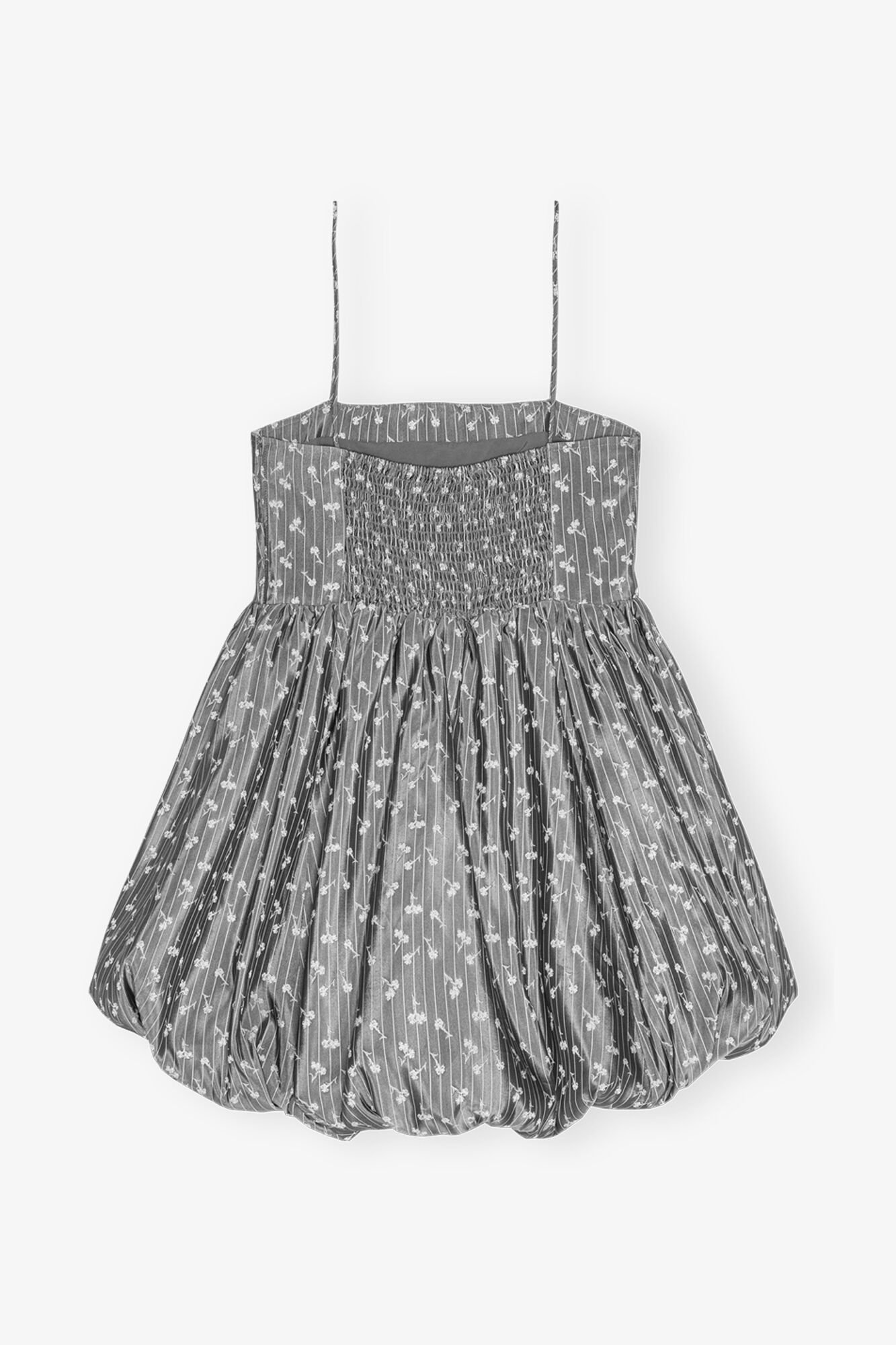 GREY JACQUARD STRAP MINI DRESS - 7