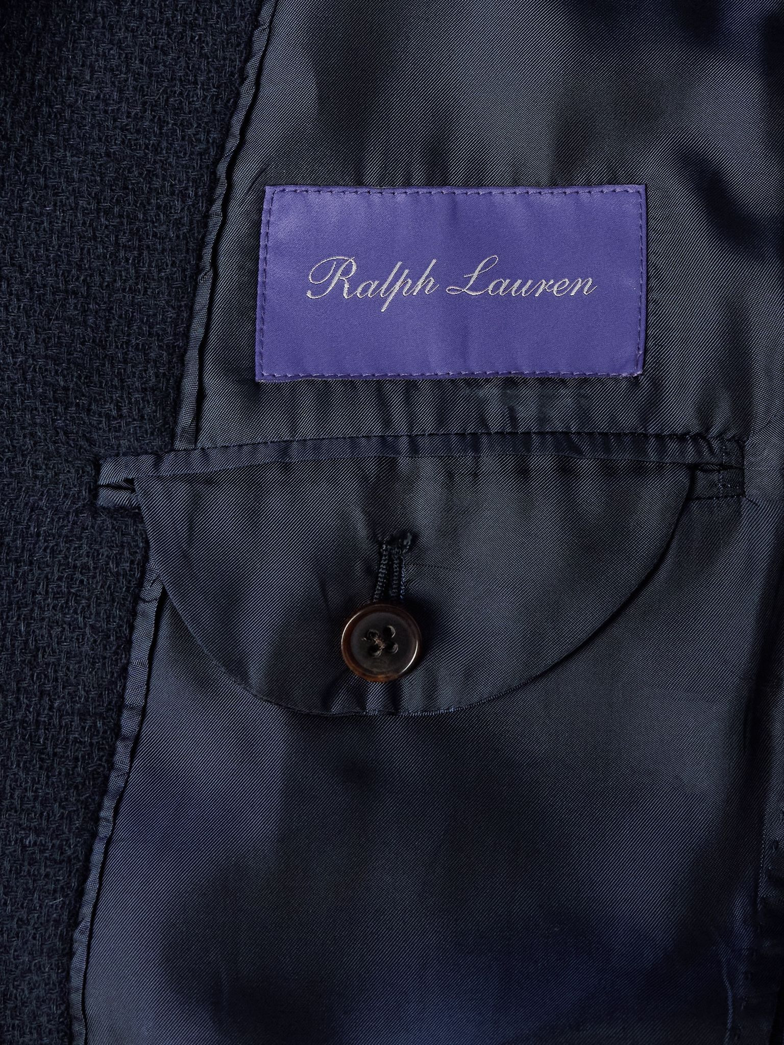 Basketweave Cashmere Blazer Navy - 5