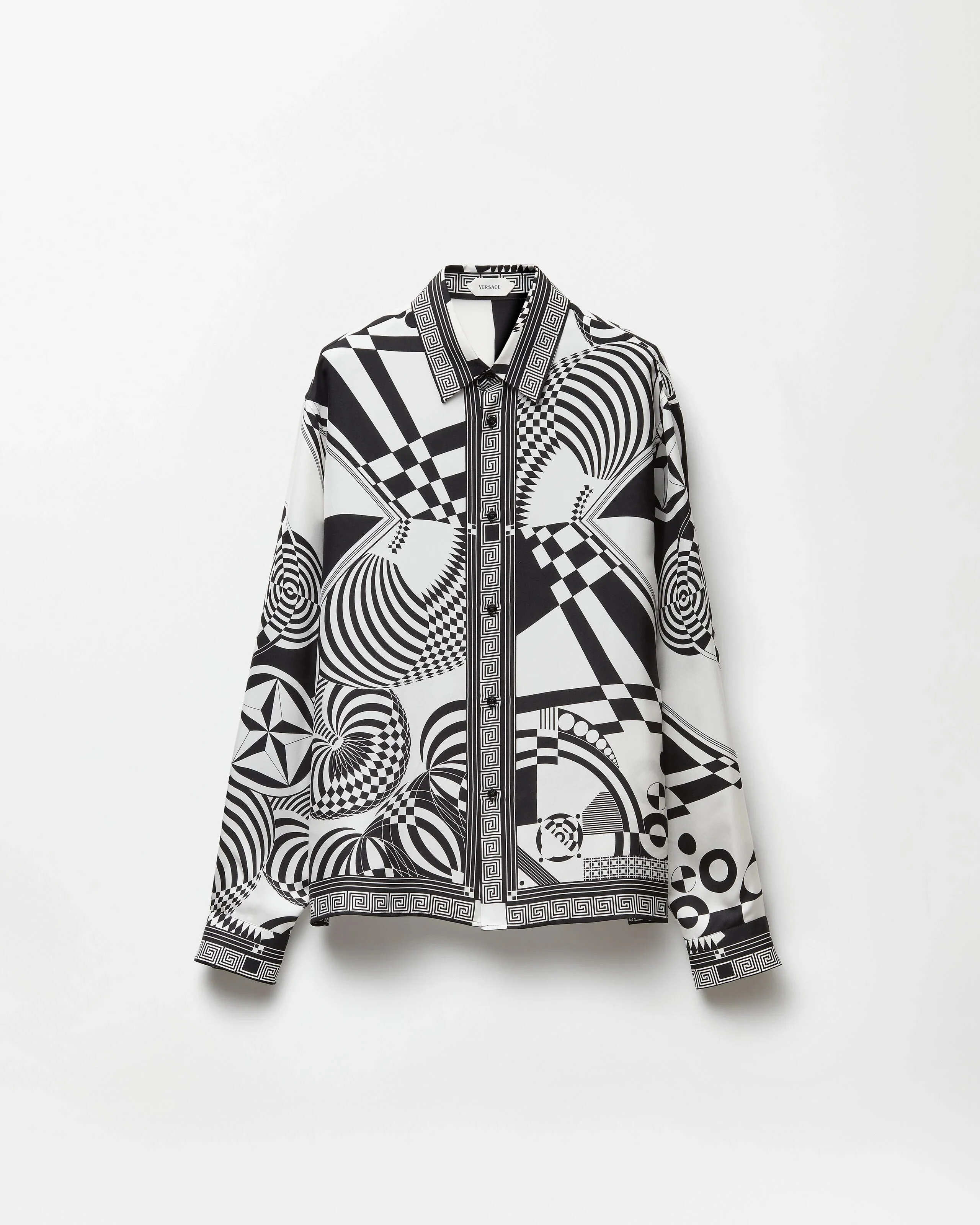 Printed Silk Twill Regular Shirt - 1