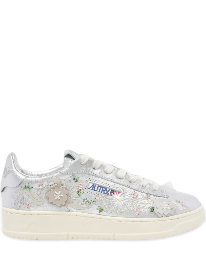 Dallas Low floral-embroidered trainers 1