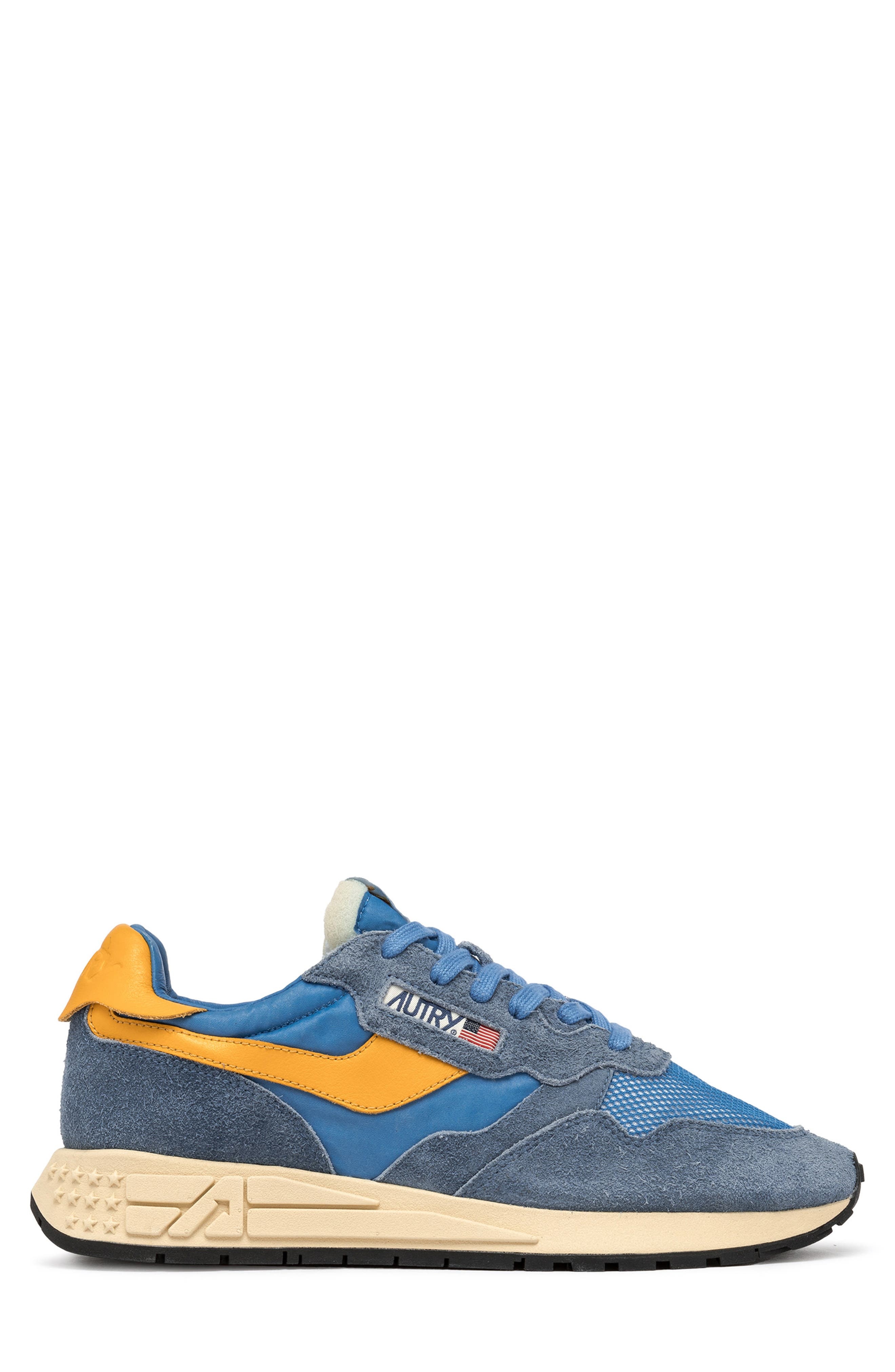 AUTRY Reelwind Low Sneaker in Suede/net Cenble/fus at Nordstrom - 3